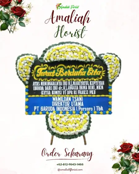 Papan Bunga Duka Wadung